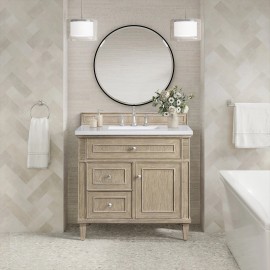 Lorelai 36" Single (Vanity Only Pricing) in Whitewashed Oak
